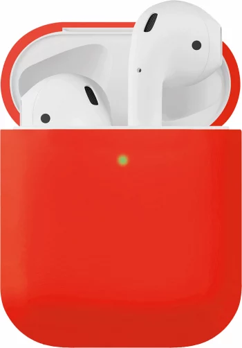 Чехол для AirPods, Soft Touch, красный(Чехол для AirPods, Soft Touch, красный)